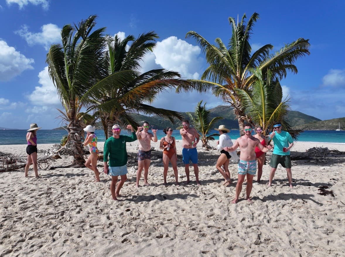 CheeHuu community on a tropical beach